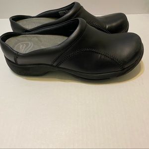 Dansko Black Slip Resistant Slip-on Clog